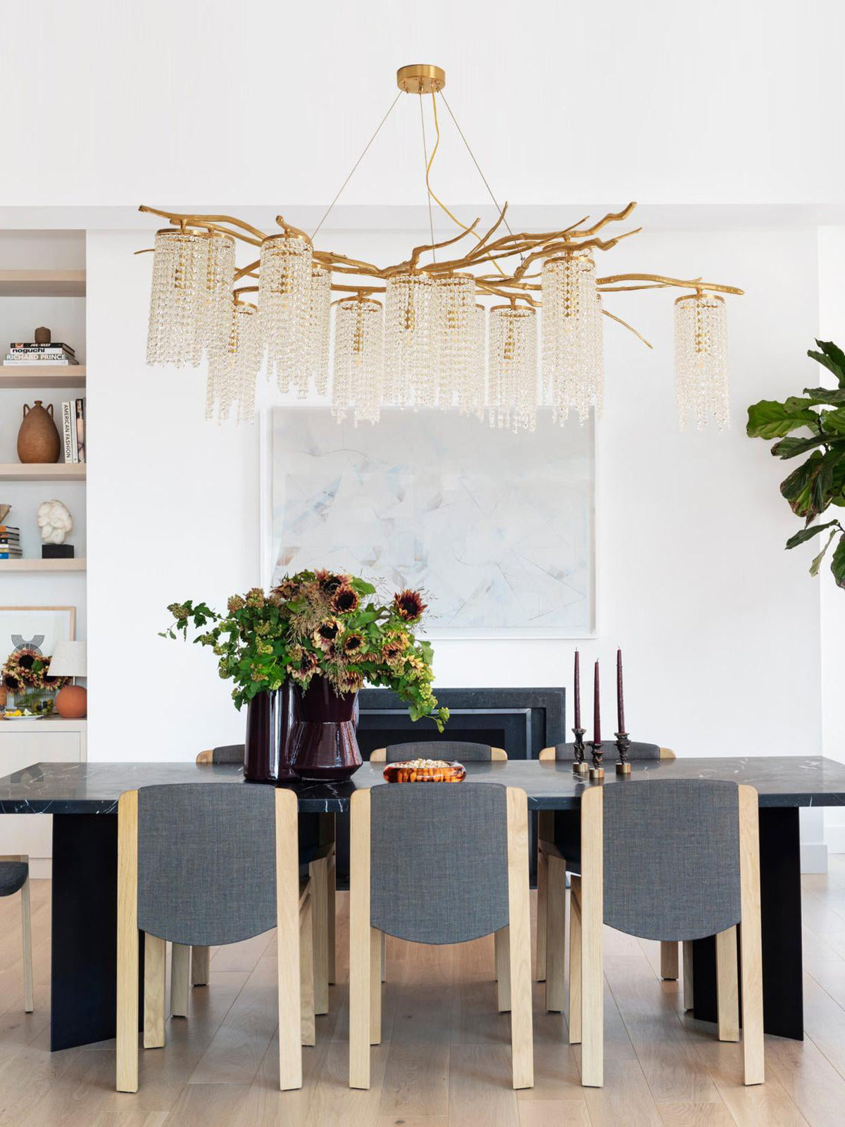 Forest Dawn Brass Branch Chandelier - L 63″ x W 31.5″ x H 17.7″Dark Coppereverlamps