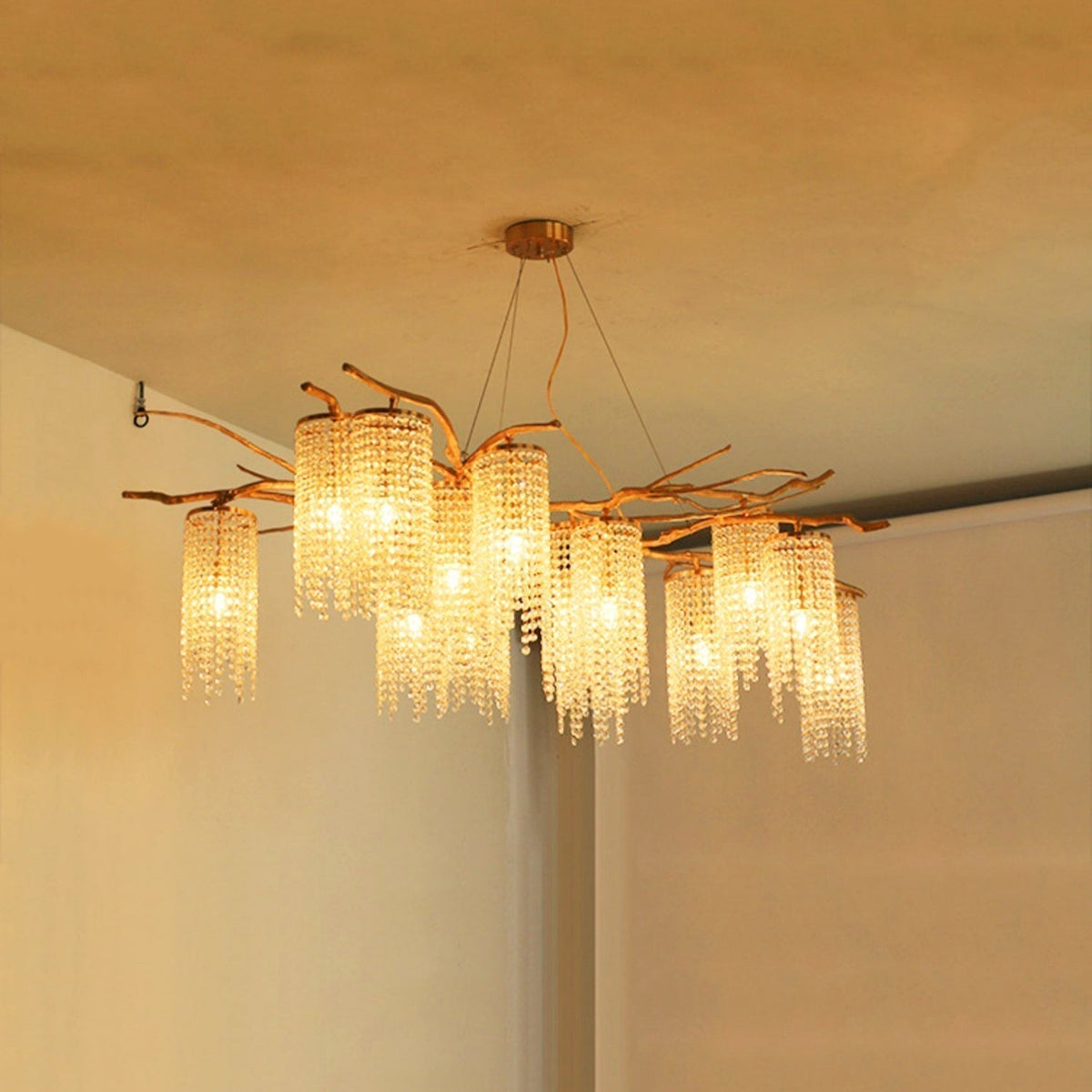 Forest Dawn Brass Branch Chandelier - L 63″ x W 31.5″ x H 17.7″Dark Coppereverlamps