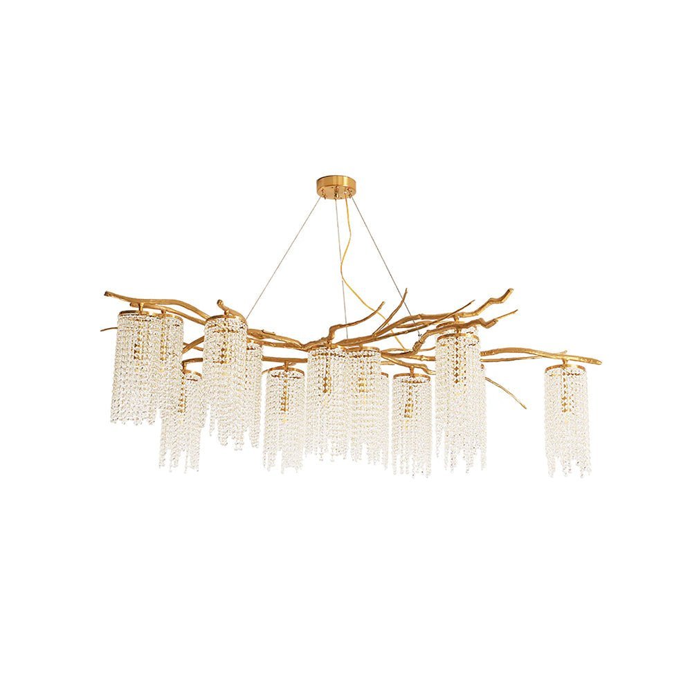 Forest Dawn Brass Branch Chandelier - L 63″ x W 31.5″ x H 17.7″Dark Coppereverlamps