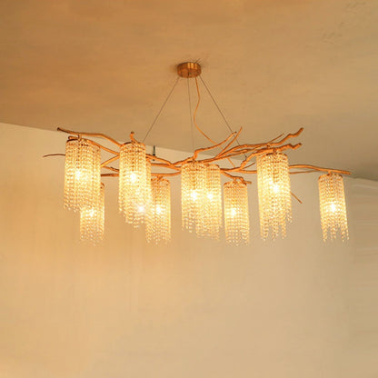 Forest Dawn Brass Branch Chandelier - L 63″ x W 31.5″ x H 17.7″Dark Coppereverlamps
