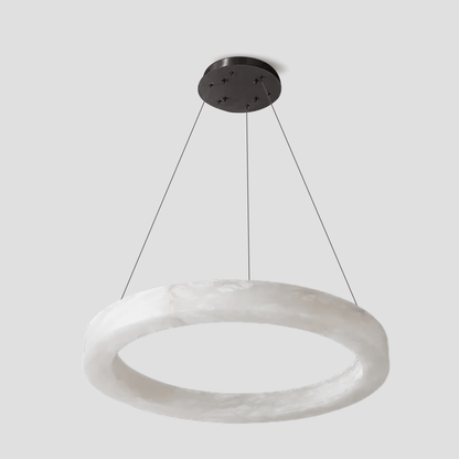 Glacera Alabaster Round Chandelier 19'' 27'' 36'' 60''D - D 35.4"Bronzeeverlamps
