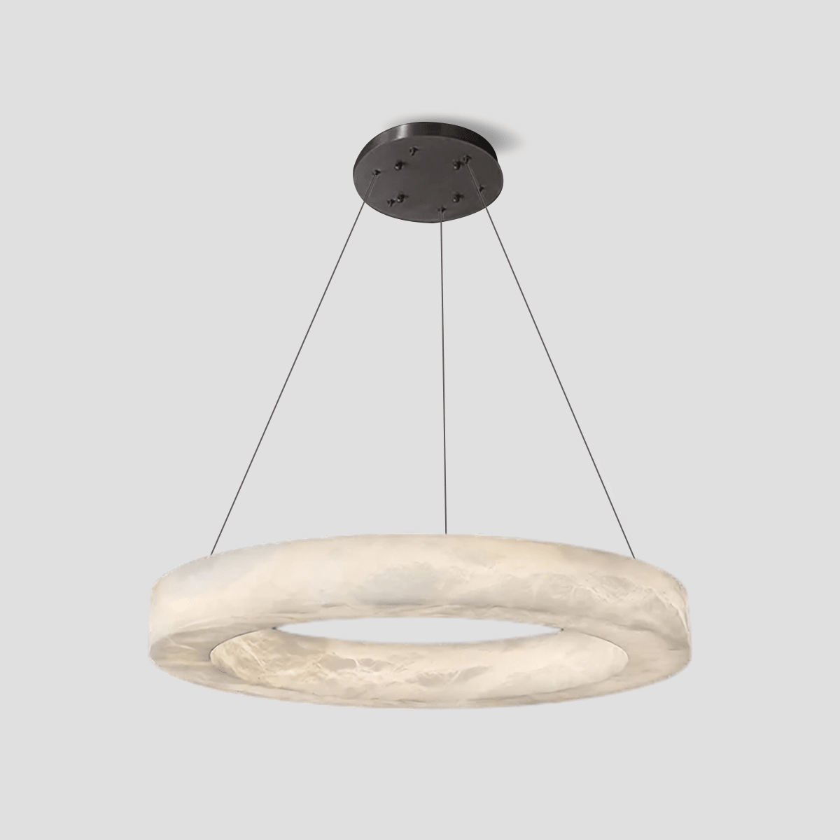 Glacera Alabaster Round Chandelier 19'' 27'' 36'' 60''D - D 19.7"Bronzeeverlamps
