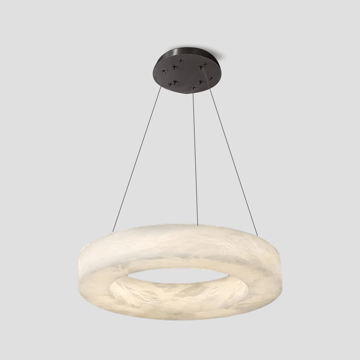 Glacera Alabaster Round Chandelier 19'' 27'' 36'' 60''D - D 19.7"Bronzeeverlamps
