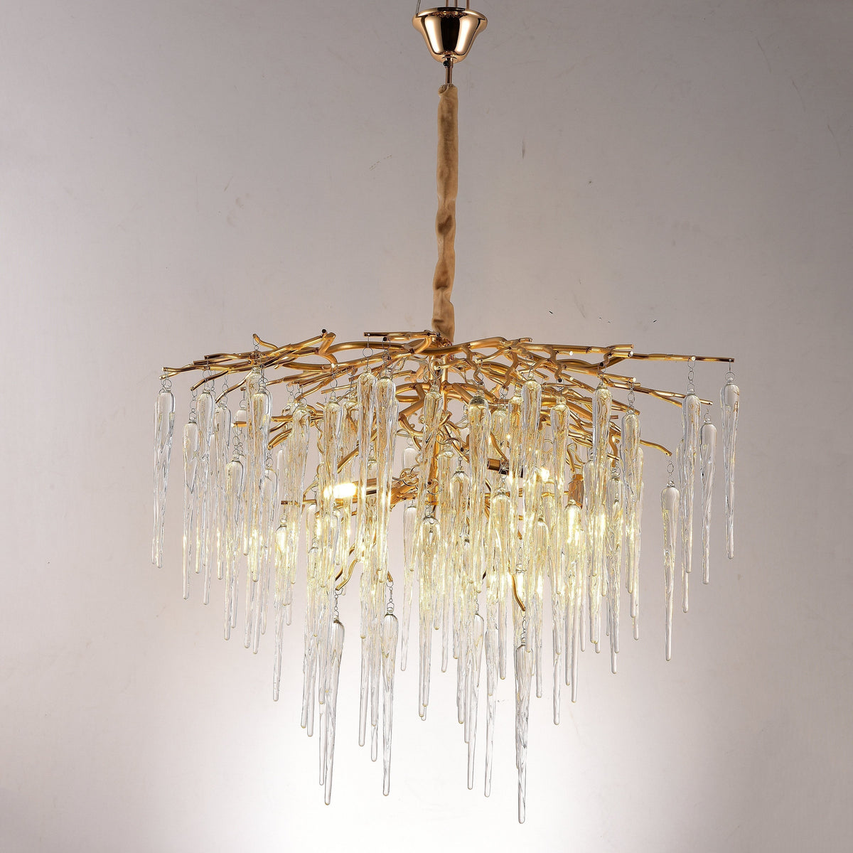 Glacier Organic Branch Round Chandelier - 20" diameterDark Coppereverlamps