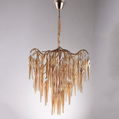 Glacier Organic Branch Round Chandelier - 20" diameterDark Coppereverlamps