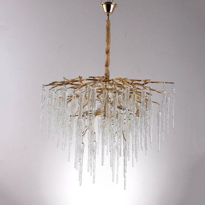 Glacier Organic Branch Round Chandelier - 20" diameterDark Coppereverlamps