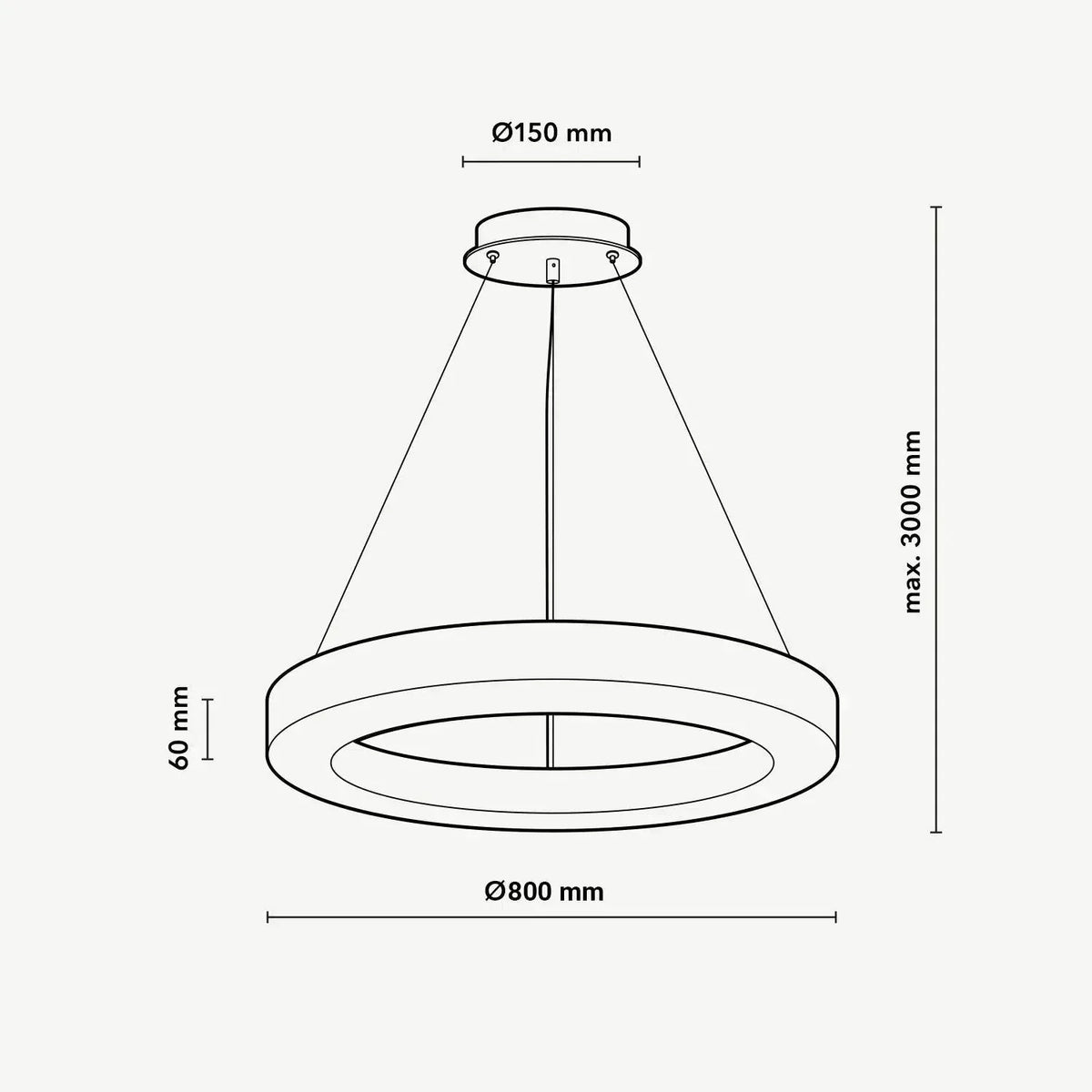 Halo Ring Alabaster Natural Stone Chandelier - 23.6 x 2.4 x 2.4 incheseverlamps