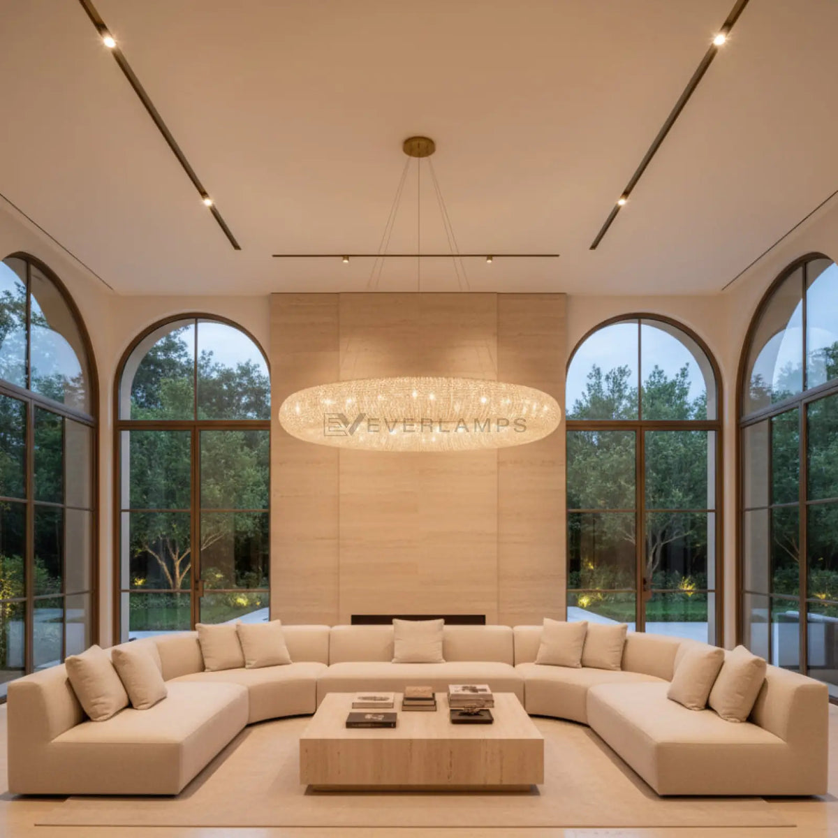 Halo Round Led Chandelier