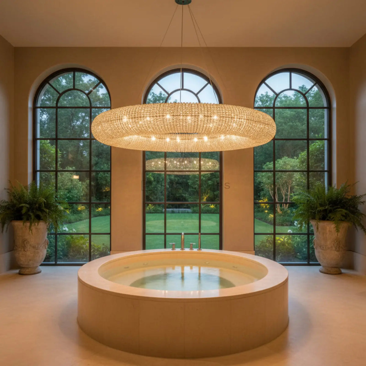 Halo Round Led Chandelier