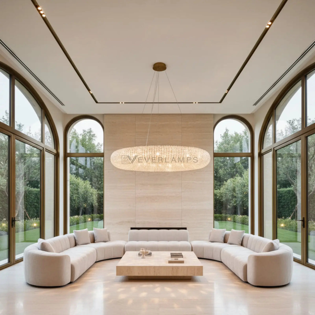 Halo Round Led Chandelier