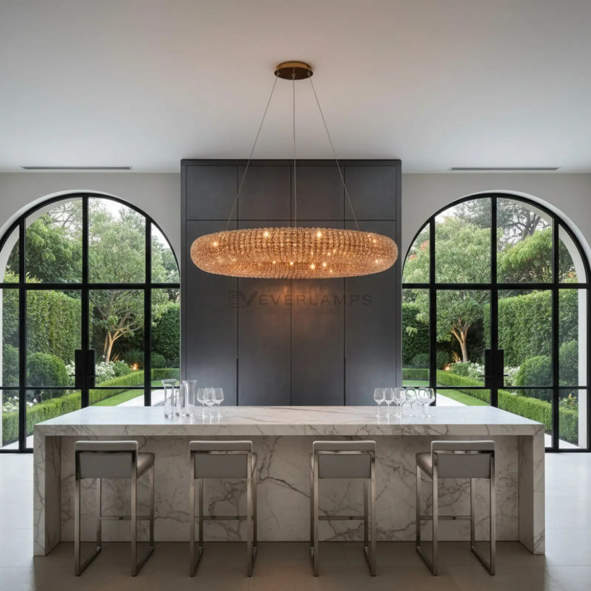 Halo Round Led Chandelier
