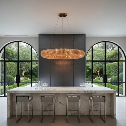 Halo Round Led Chandelier