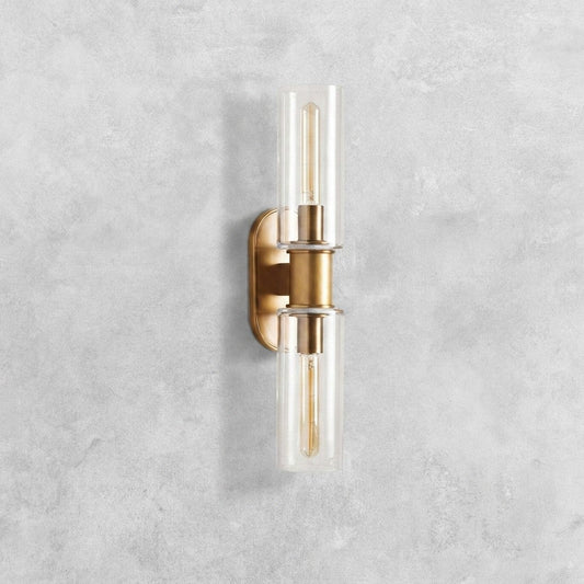 Harlin Clear Glass 2-Light Wall Sconce