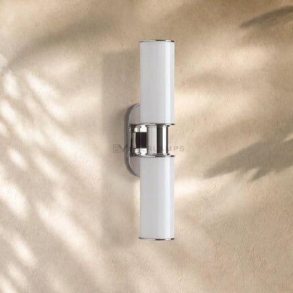 Harlins Modern Milk Glass 2-Light Wall Sconce