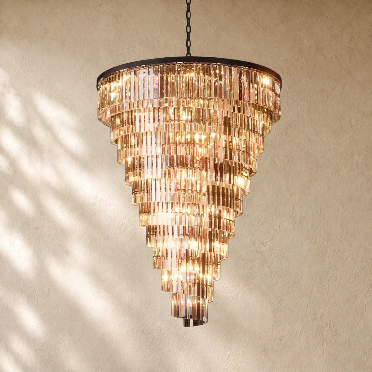 Helixi Chandelier - Iron / 48’’