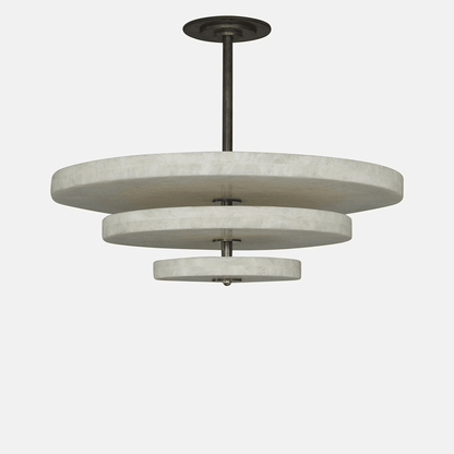 Ice Queen Alabaster Chandelier - ∅ 33.5″ x H 17.7″Bronze & WhiteWarm Lighteverlamps