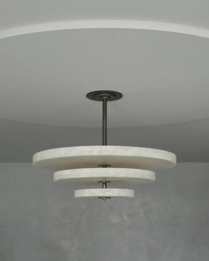Ice Queen Alabaster Chandelier - ∅ 33.5″ x H 17.7″Bronze & WhiteWarm Lighteverlamps