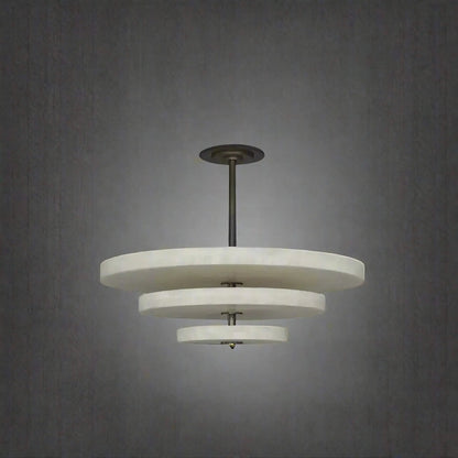 Ice Queen Alabaster Chandelier - ∅ 33.5″ x H 17.7″Bronze & WhiteWarm Lighteverlamps