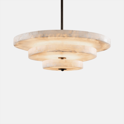 Ice Queen Alabaster Chandelier - ∅ 33.5″ x H 17.7″Bronze & WhiteWarm Lighteverlamps