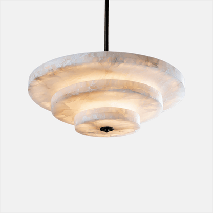 Ice Queen Alabaster Chandelier - ∅ 33.5″ x H 17.7″Bronze & WhiteWarm Lighteverlamps