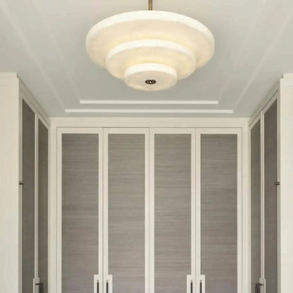 Ice Queen Alabaster Chandelier - ∅ 33.5″ x H 17.7″Bronze & WhiteWarm Lighteverlamps