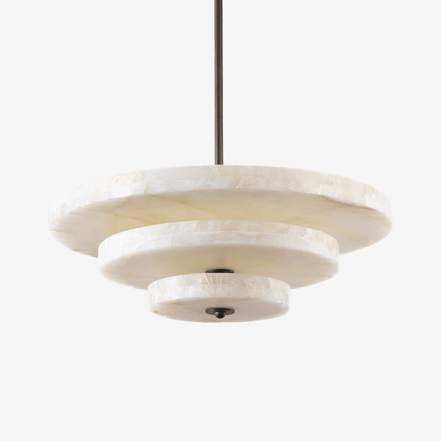 Ice Queen Alabaster Chandelier - ∅ 33.5″ x H 17.7″Bronze & WhiteWarm Lighteverlamps