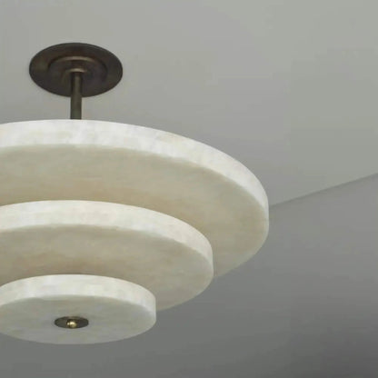 Ice Queen Alabaster Chandelier - ∅ 33.5″ x H 17.7″Bronze & WhiteWarm Lighteverlamps