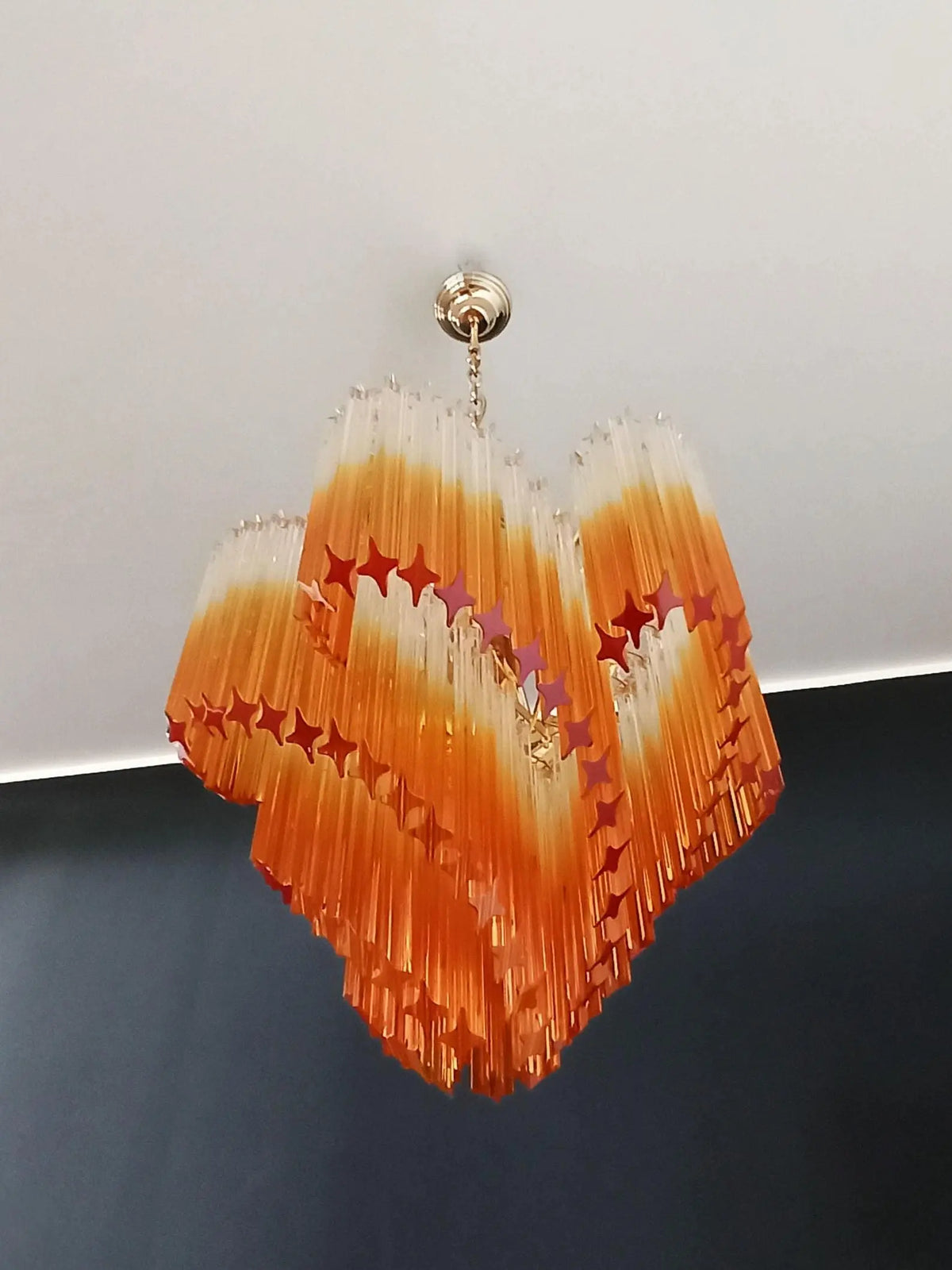 Murano Glass Chandelier – Amber
