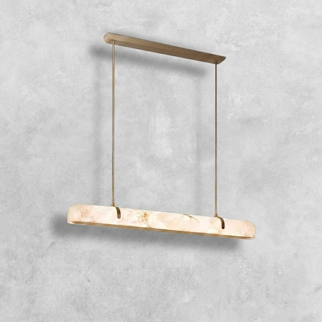 Linear Alabaster Chandelier