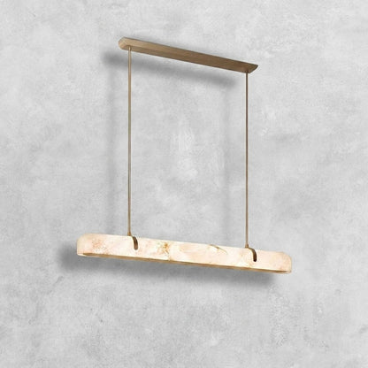 Linear Alabaster Chandelier