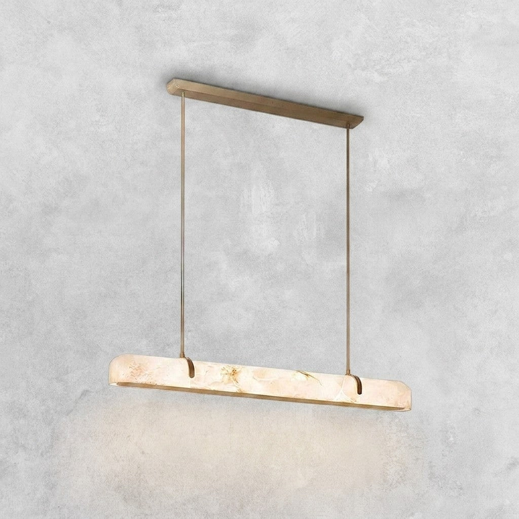 Linear Alabaster Chandelier