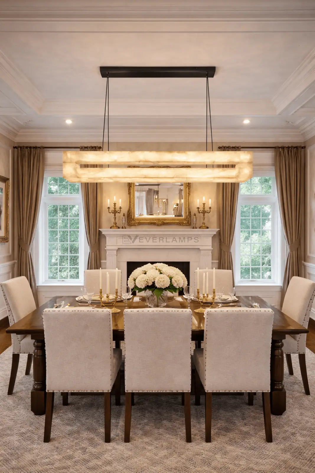 Livage Lueur Rectangular Chandelier - everlamps