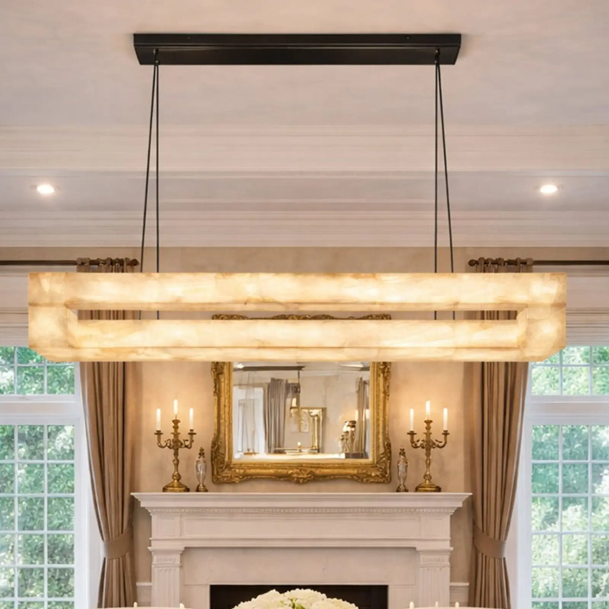 Livage Lueur Rectangular Chandelier - everlamps