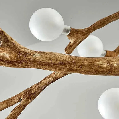Madelyn Rustic Branch Chandelier Frosted/Clear Ball - Frosted BallWarm White 3000K28everlamps