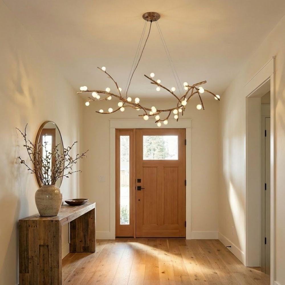 Madelyn Rustic Branch Chandelier Frosted/Clear Ball - Frosted BallWarm White 3000K28everlamps