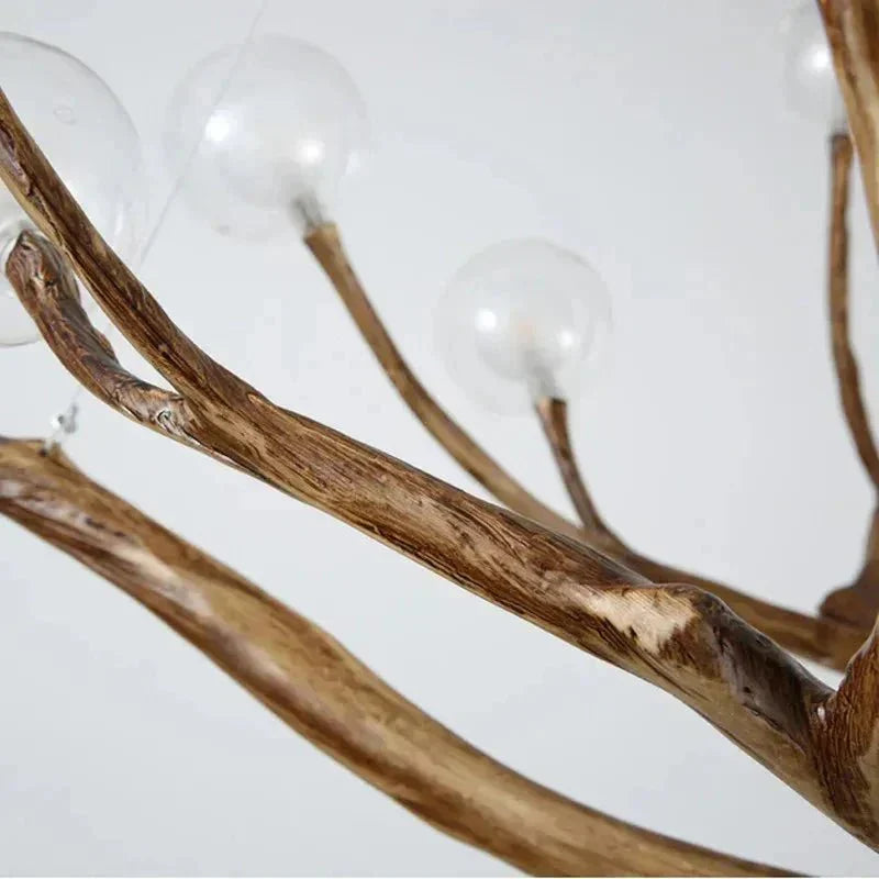Madelyn Rustic Branch Chandelier Frosted/Clear Ball - Frosted BallWarm White 3000K28everlamps