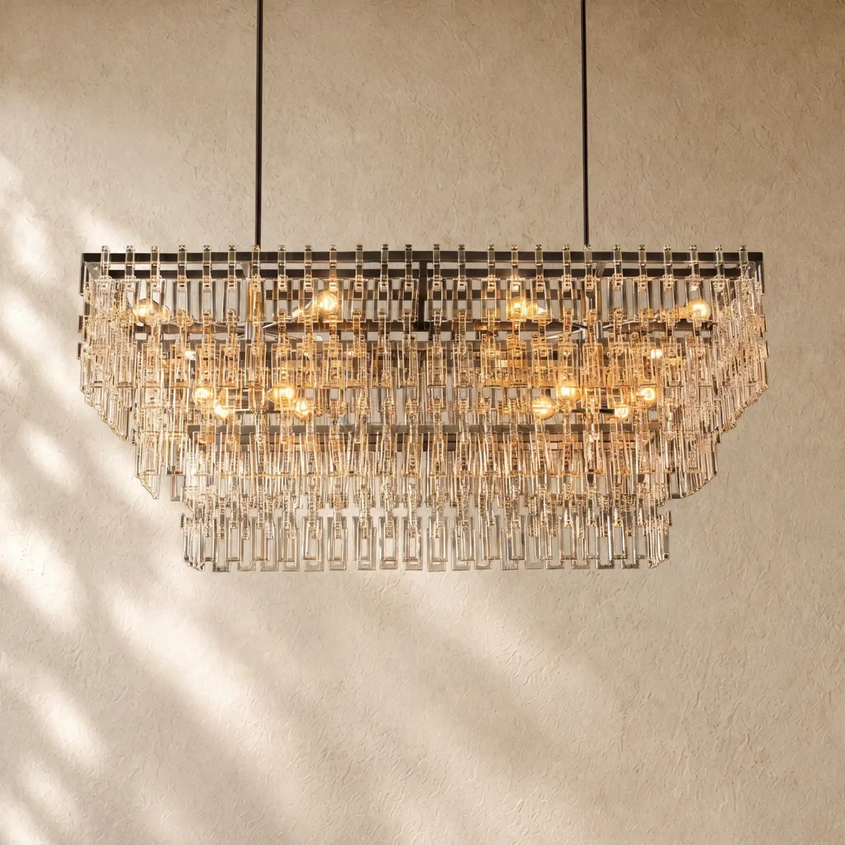 Marina Tiered Rectangular Chandelier