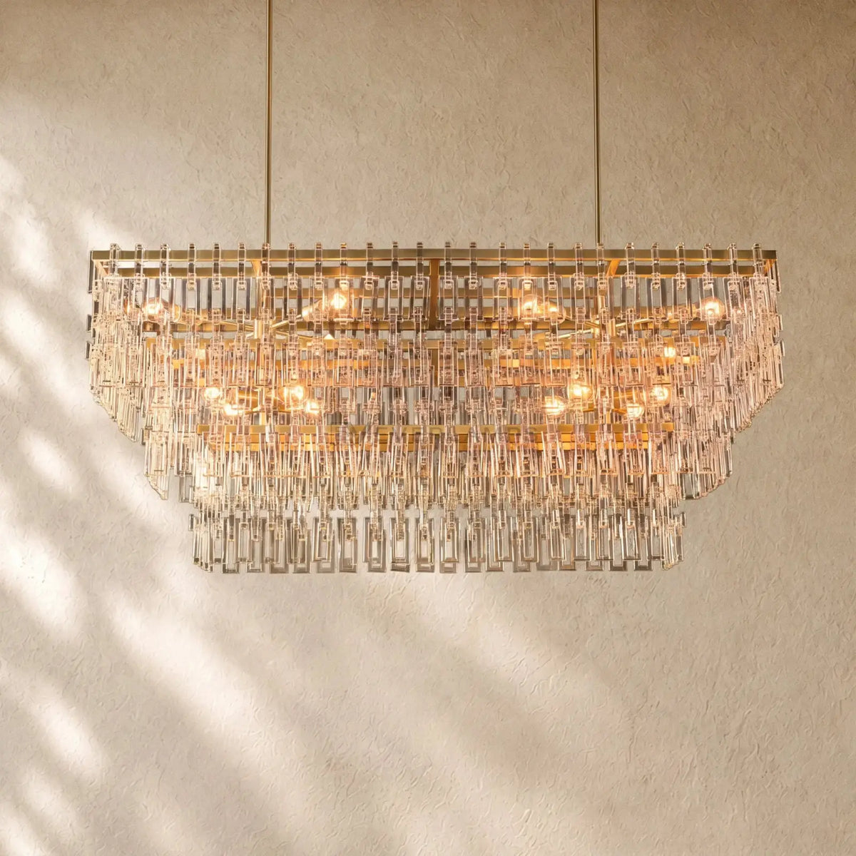 Marina Tiered Rectangular Chandelier