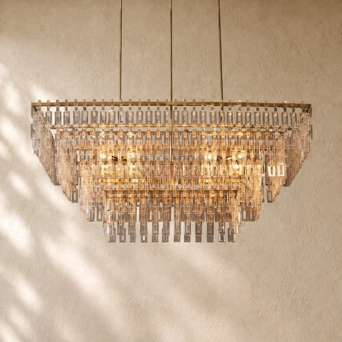 Marina Tiered Rectangular Chandelier