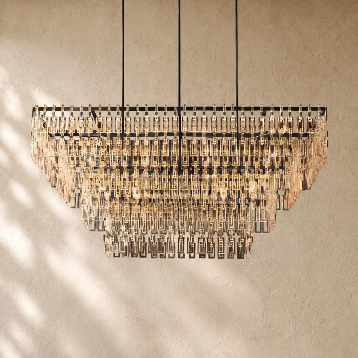 Marina Tiered Rectangular Chandelier