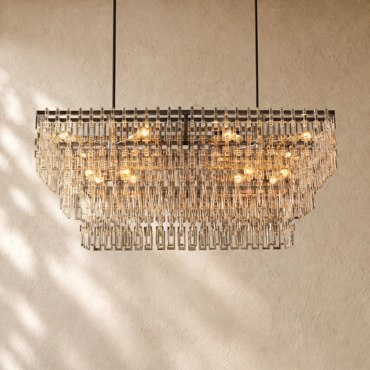 Marina Tiered Rectangular Chandelier