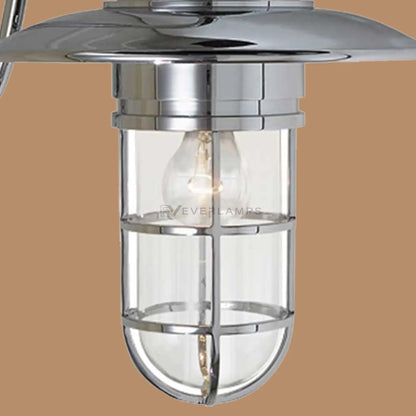 Mariner Polished Chrome Caged Outdoor Wall Sconce