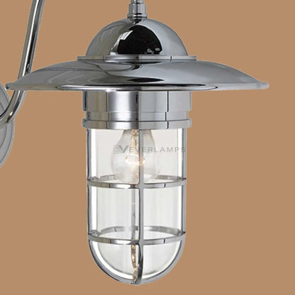 Mariner Polished Chrome Caged Outdoor Wall Sconce