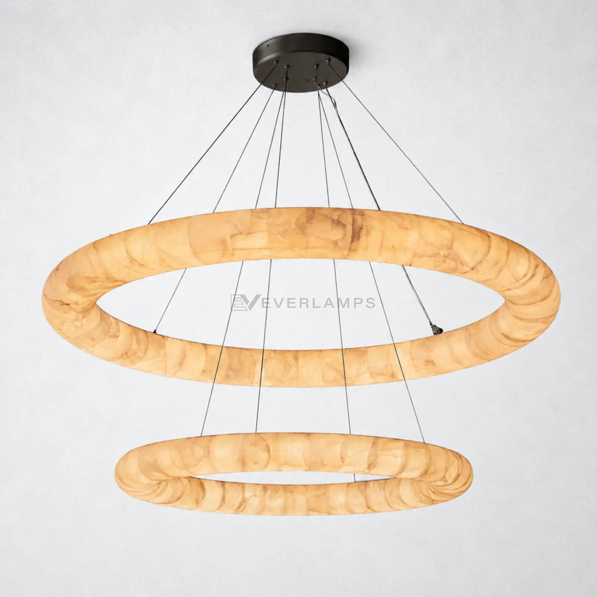 Marquise Lisa Two-Tiered Round Chandelier 61″ - Chandelier