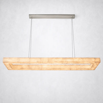 Marquise Rectangular Chandelier 54’’ - Satin Nickel - Chandelier