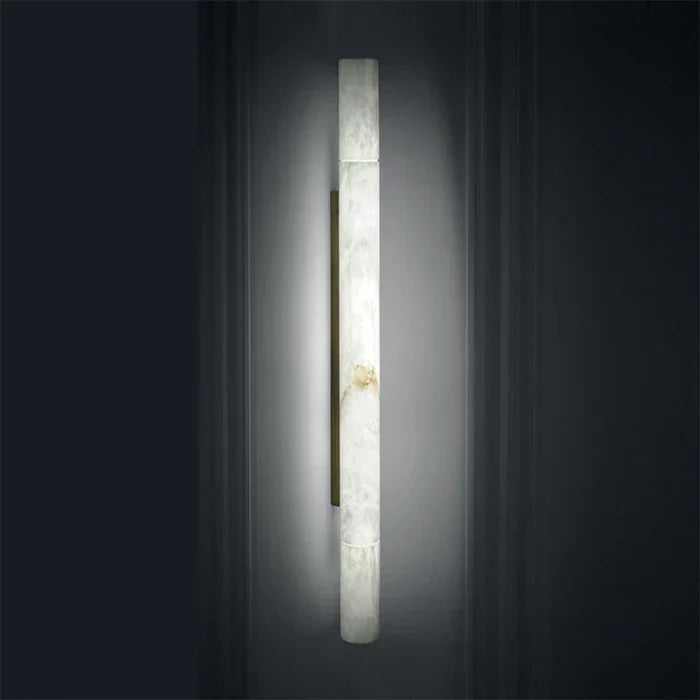 Merlin Garron Modern Alabaster Linear Wall Sconce