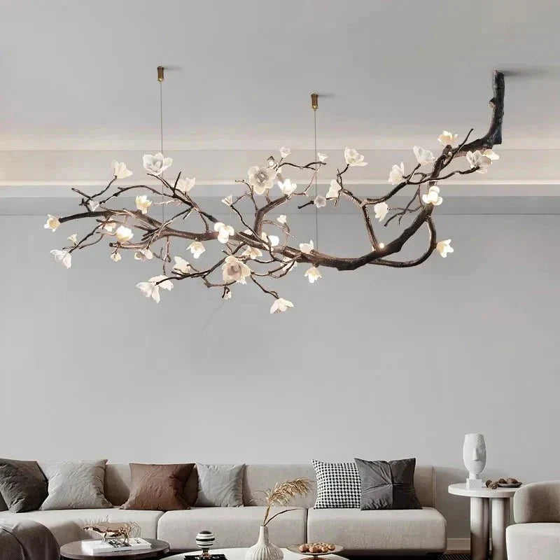 Minas Rustic Tree Branch Chandelier - Black47.24” ( 120 cm )Warm White 3000Keverlamps