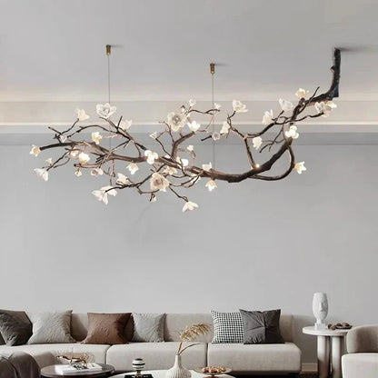 Minas Rustic Tree Branch Chandelier - Black47.24” ( 120 cm )Warm White 3000Keverlamps