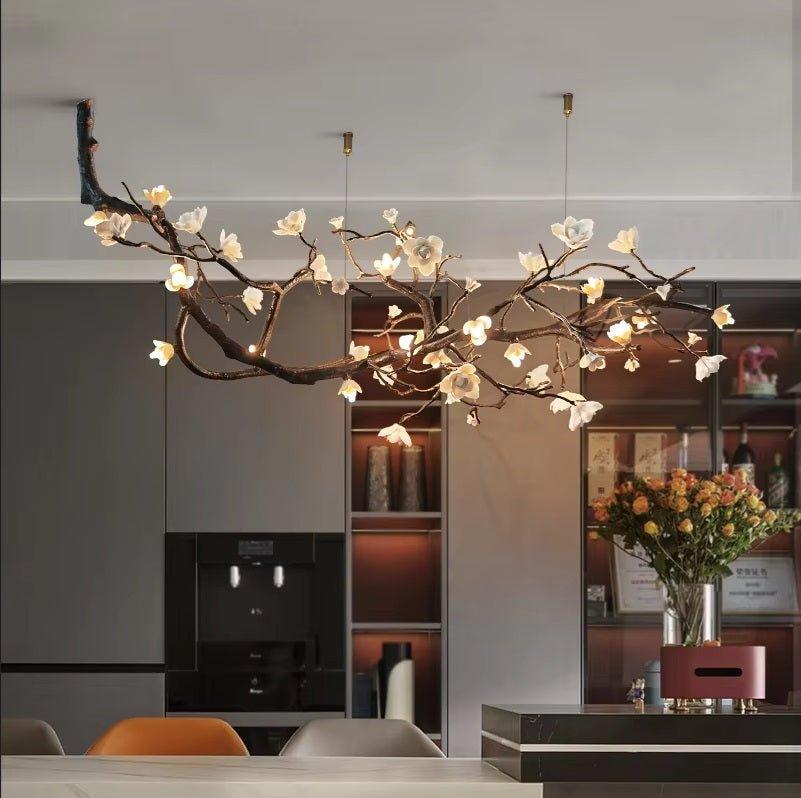 Minas Rustic Tree Branch Chandelier - Black47.24” ( 120 cm )Warm White 3000Keverlamps