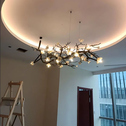 Minas Rustic Tree Branch Chandelier - Black47.24” ( 120 cm )Warm White 3000Keverlamps